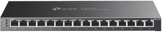 TP-LINK TL-SG2016P SWITCH 16 PORT SMART 8 PORT POE+ GIGABIT 19''(120W)