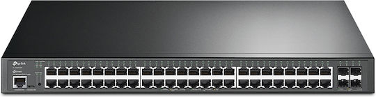 TP-Link TL-SG3452XP JetStream 48-Port Gigabit and 4-Port 10GE SFP+ L2+ Managed Switch with 48-Port PoE+