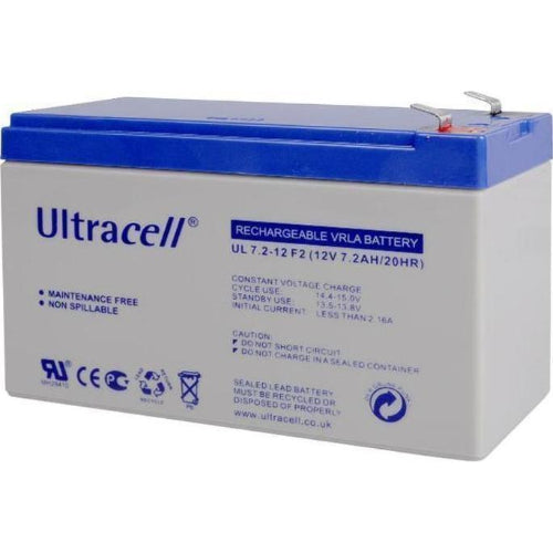 B12V-7 Ultracell© Επαναφορτιζόμενη μπαταρία μολύβδου κλειστού τύπου 12V 7,0Ah